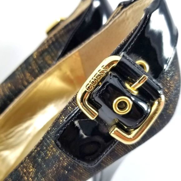 Brand New!! Guess Leopard Print Peep Toe Pump with Buckle size 10. S747 - Picture 6 of 11
